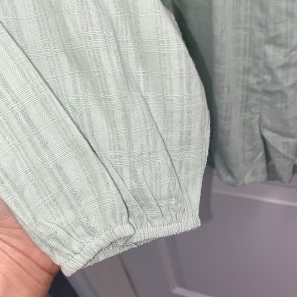 NWT Lumière Mint Boho Ruffle Oversized Romper Size Large - Picture 10 of 16